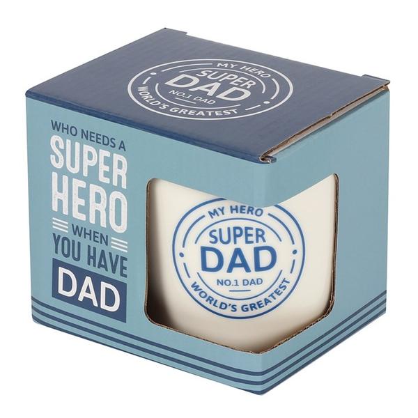 Super Dad Mug – My Hero, No.1 Dad, World's Greatest Ceramic Coffee Mug