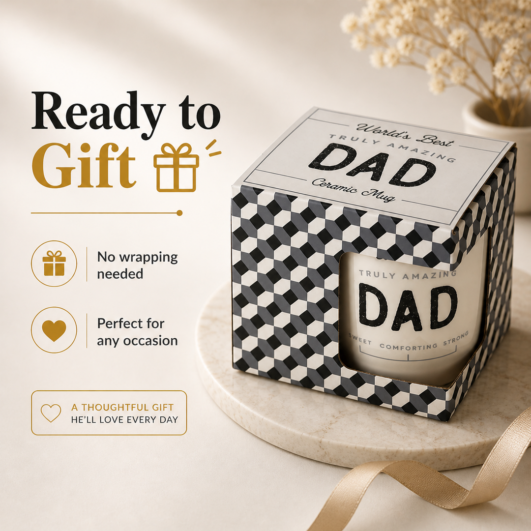 World's Best Truly Amazing Dad Mug – Sweet, Comforting, Strong Coffee Mug Gift