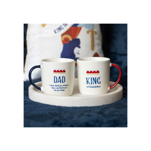 Dad You'll Be My King" Novelty Mug | Funny Father's Day Gift | Unique Coffee Mug for Dad